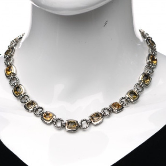 David Yurman Yellow Renaissance Gemstone Necklace - Picture 2 of 8